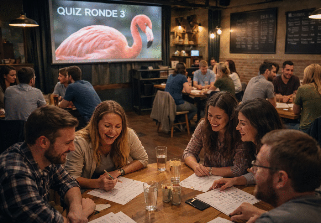 Foto tijdens een quiz van SpongyFun